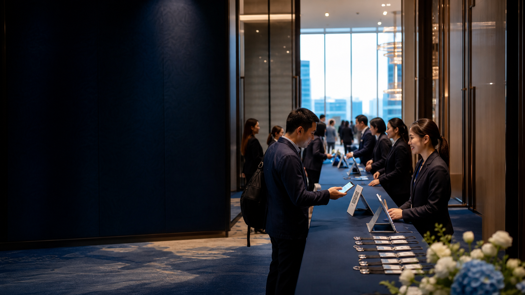 企業活動現場的 QR Code 報到服務